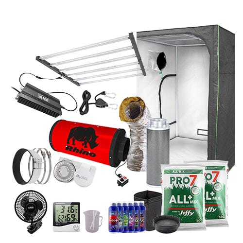 LUMii Black LED 720W Complete Grow Kit - 1.5m2 Professional / Soil / Basic Add Ons - London Grow