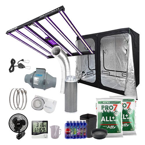 Lumatek Zeus 600W Pro LED Complete Grow Kit - 1.2m x 2.4m Hobby / Soil / Basic Add Ons - London Grow