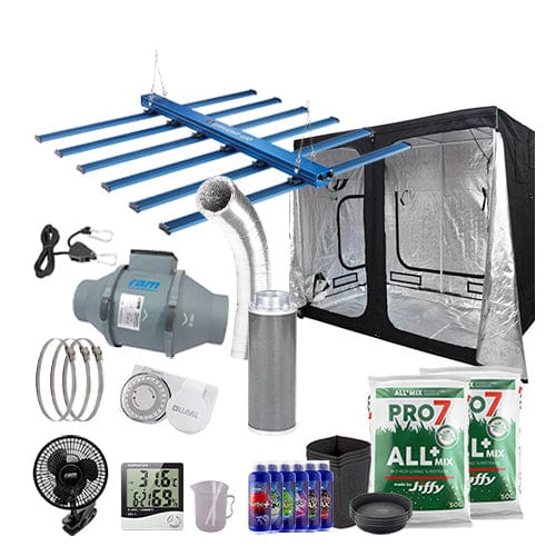 Maxibright Daylight 660W LED Complete Grow Kit - 1.2m x 2.4m Hobby / Soil / Basic Add Ons - London Grow