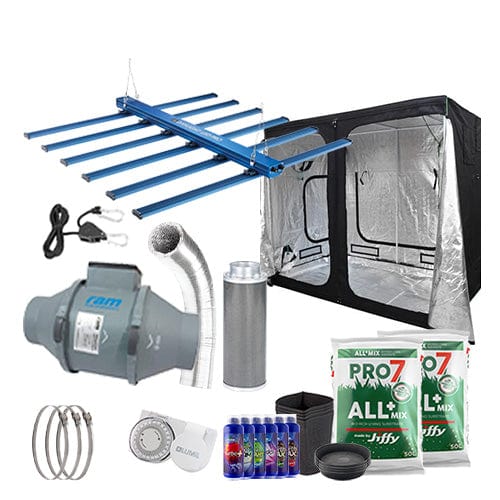 Maxibright Daylight 660W Pro LED Complete Grow Kit - 1.2m x 2.4m Hobby / Soil / None - London Grow