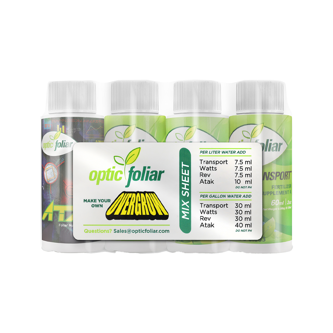 Optic Foliar Overgrow Concentrate Starter Pack