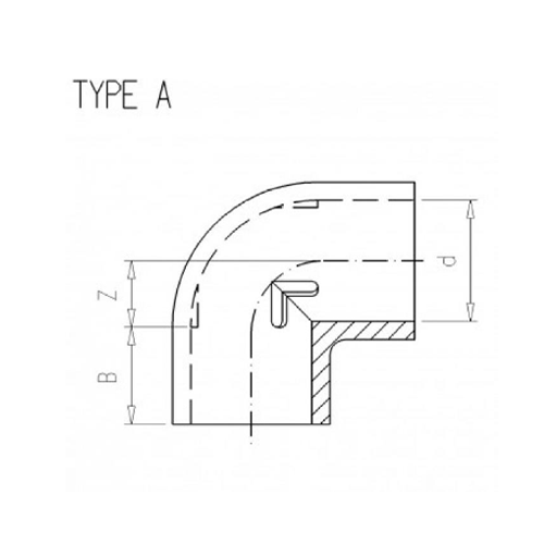 VDL PVCu Elbow 90 Plain - London Grow