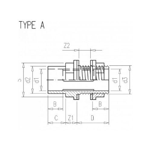 VDL PVCu Tank Connector Plain x Threaded - London Grow